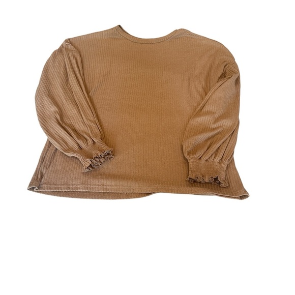 SHEIN Curve 2XL Plus Cream and Brown Ribbed Tunics Base Layer Staple Lot of 2 - Picture 2 of 15